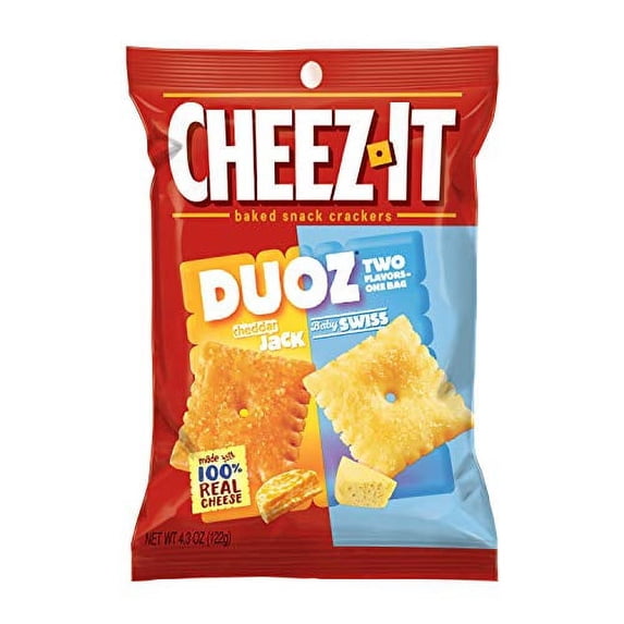 Keebler, KEB57728, Cheez-It Duoz Cheddar/Parmesan Crackers, 6 / Carton