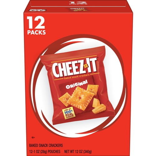 Keebler CheezIt Original Baked Snack Crackers Low Fat, Trans Fat
