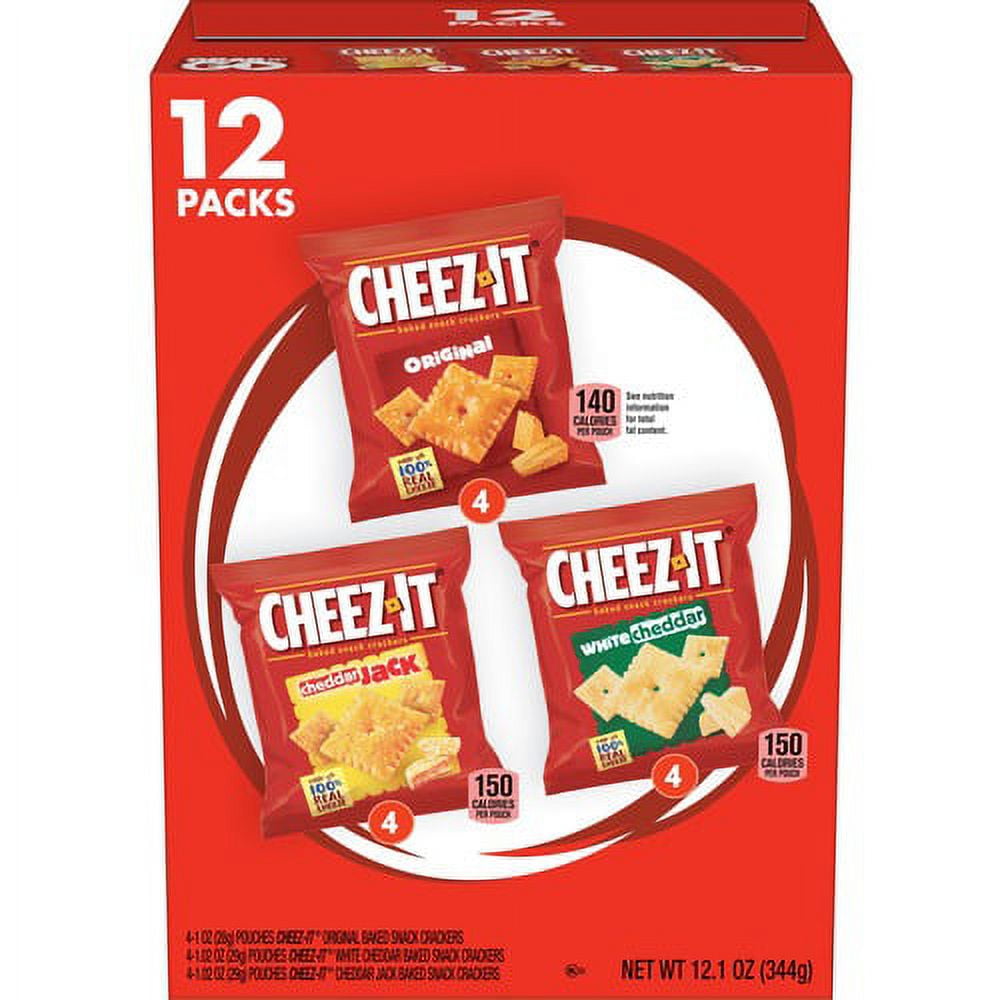 Keebler CheezIt Variety Pack Individually Wrapped Original, White