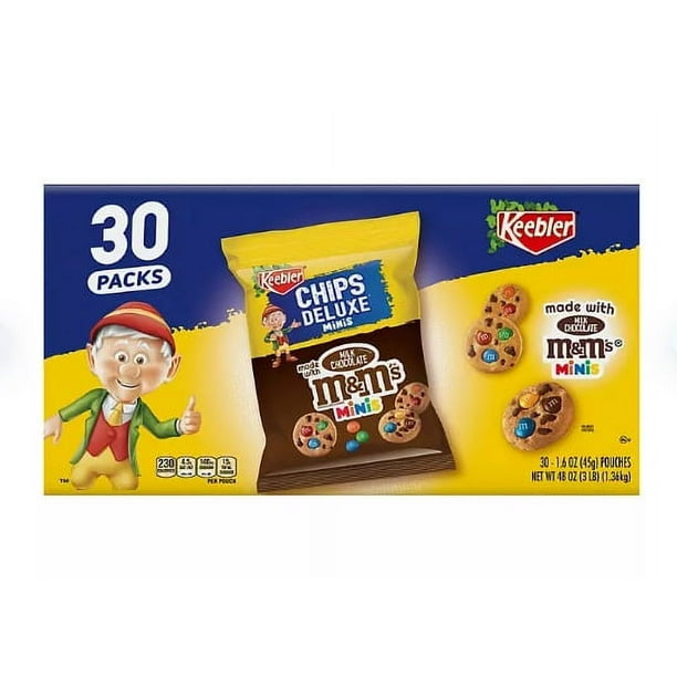 Keebler Chips Deluxe Chocolate Chip M&M Cookies, 30 ct. Walmart