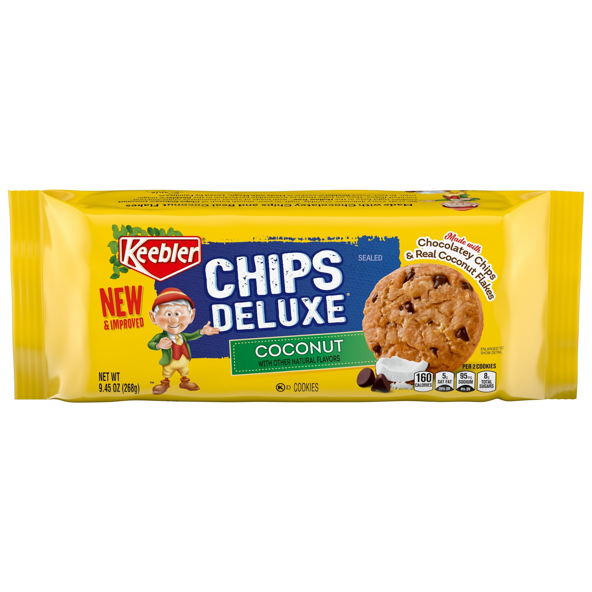Keebler Chips Deluxe Coconut Cookies,(1PACK)