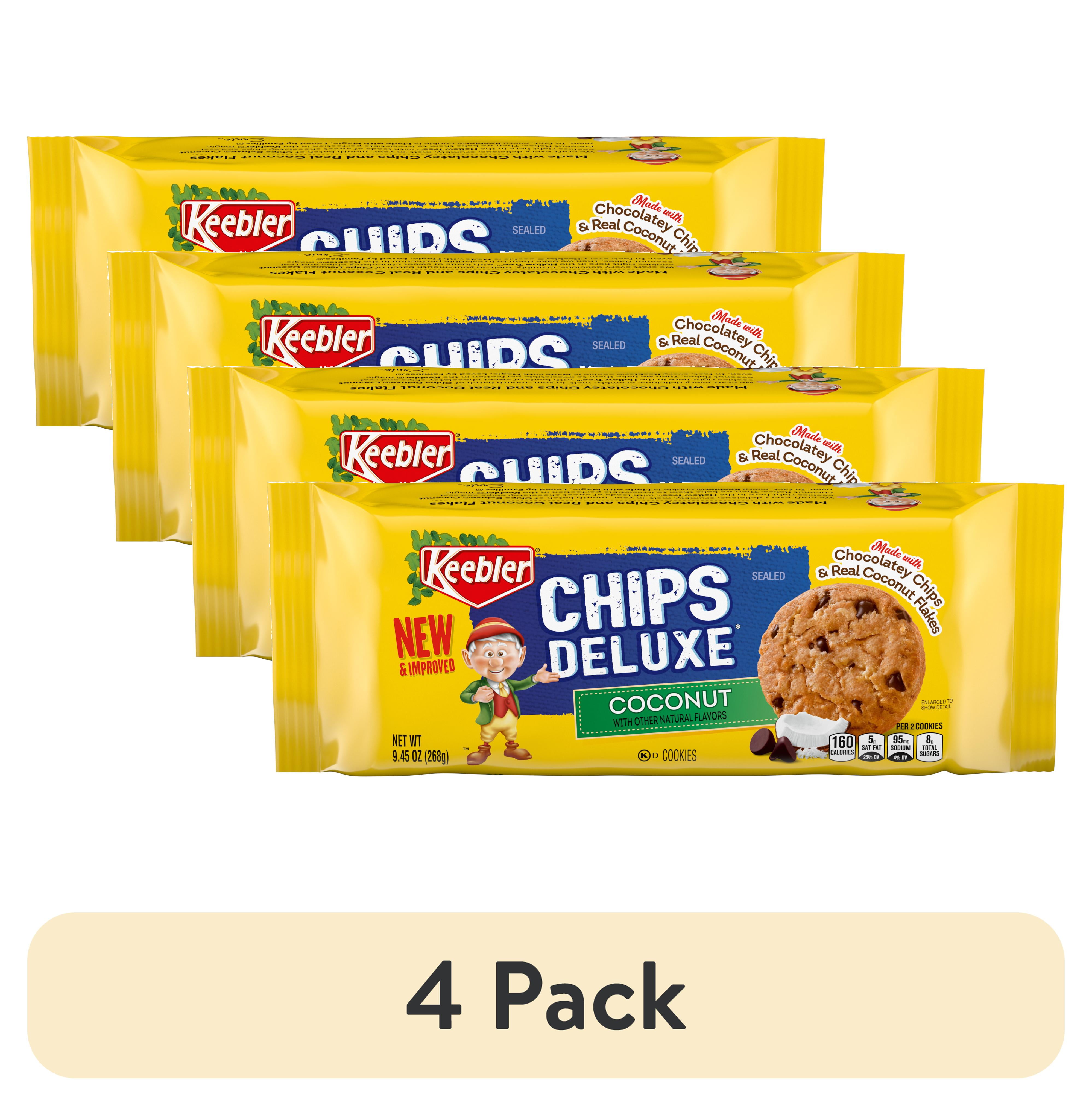 (4 pack) Keebler Chips Deluxe Coconut Cookies, 9.45oz