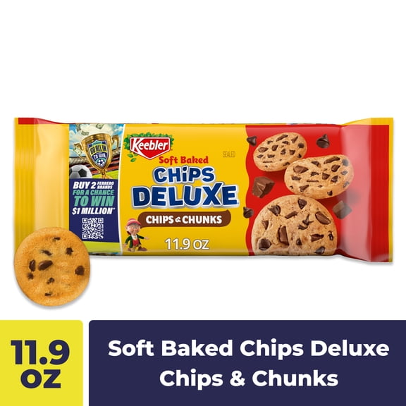 Keebler Chips Deluxe Fudgy Chocolate Chip Cookies with Chunks of Keebler Fudge 11.2 oz