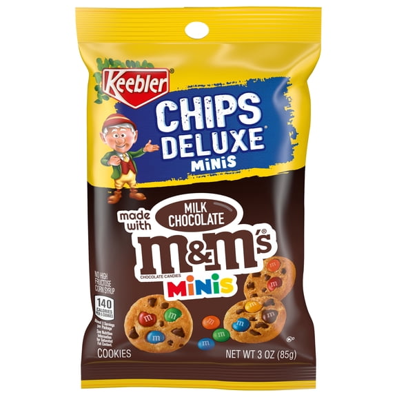 Keebler Chips Deluxe Mini M&M's Cookies, 3 oz Pouch