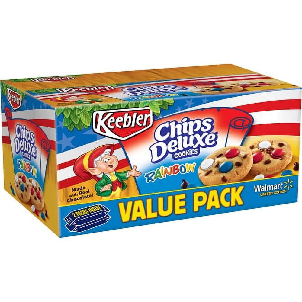 Keebler Chips Deluxe Rainbow Cookies Value Pack, 29 oz
