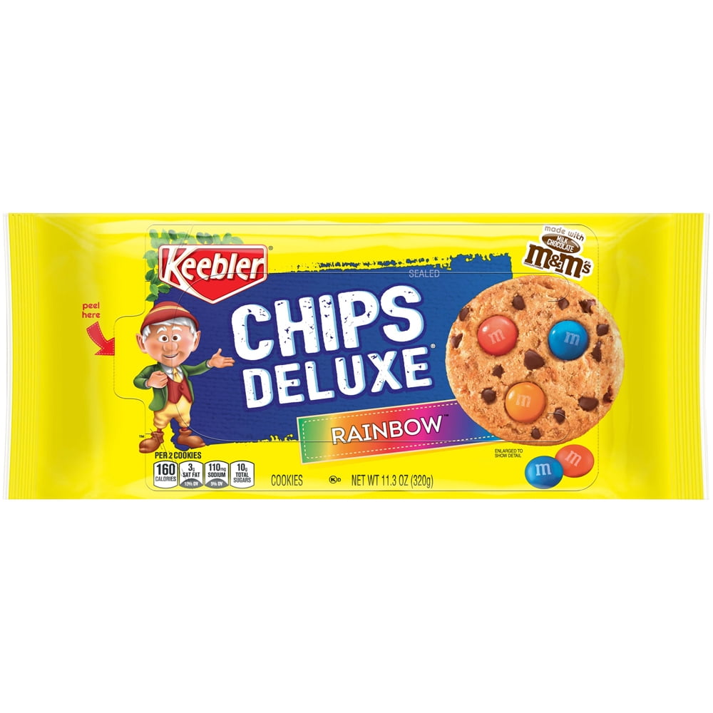 Keebler Chips Deluxe Rainbow Cookies with M&Ms 14.5 oz