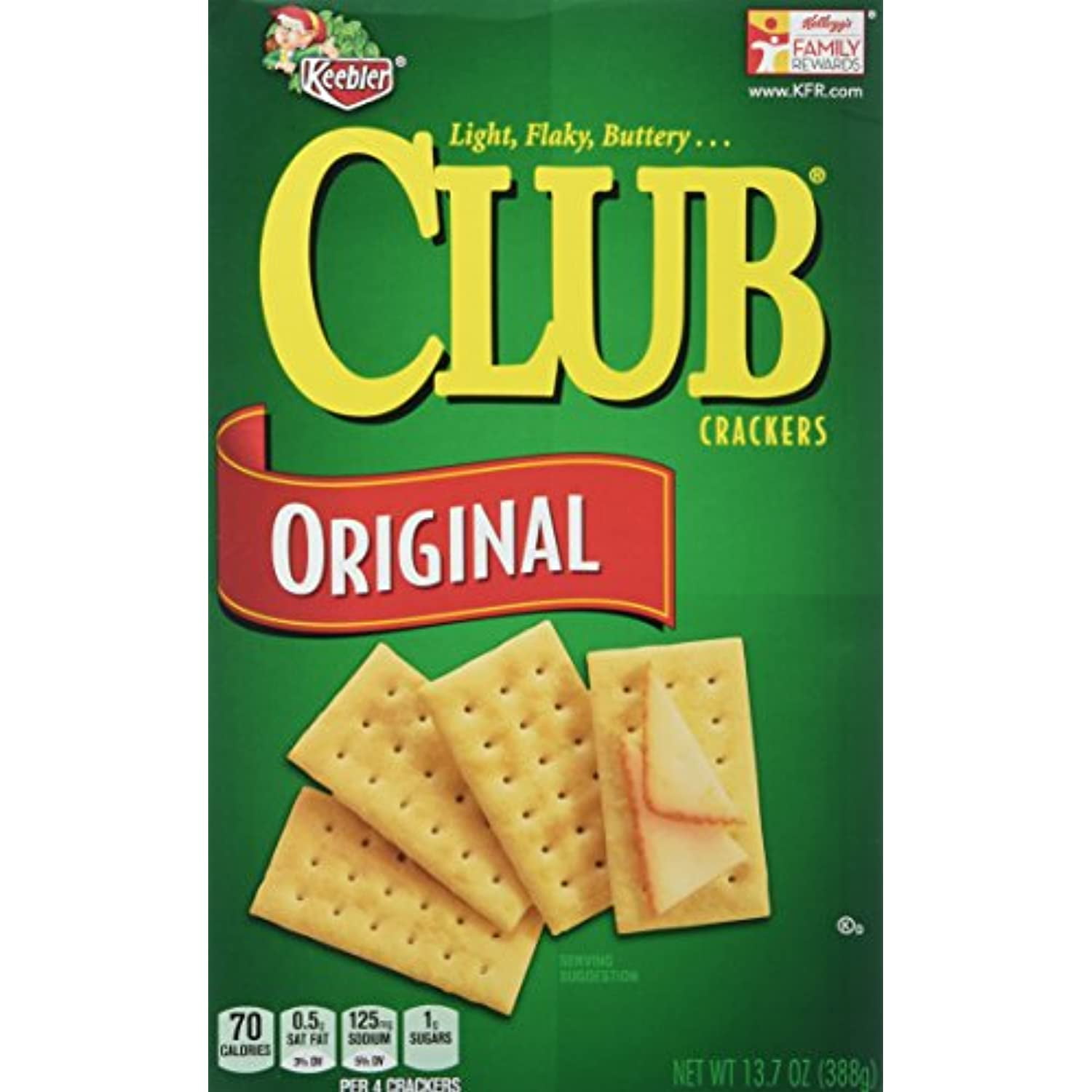 Keebler Club Crackers Original, 13.7 Oz. (Pack Of 2)