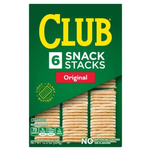 Keebler Club Crackers Original Snack 6 Stacks 12.5 oz