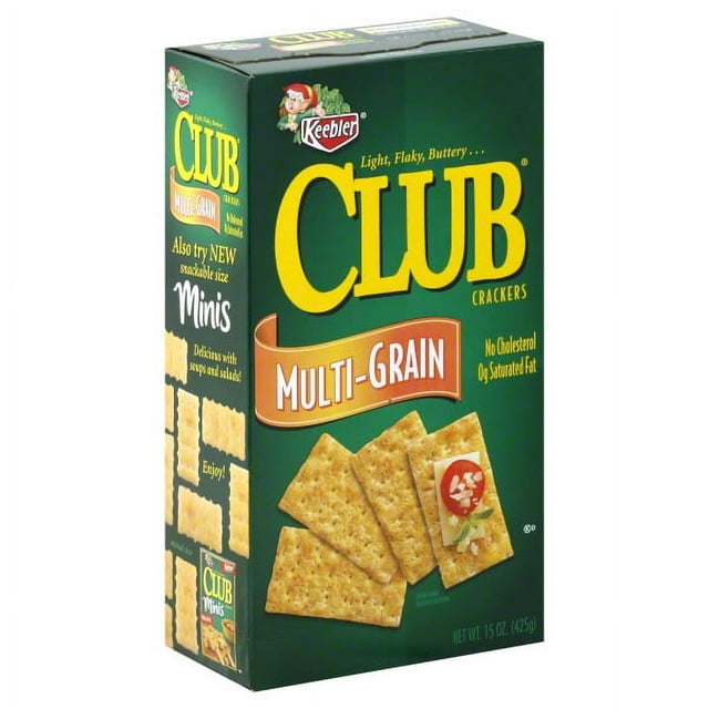Keebler Club Multi-Grain Crackers, 15 Oz.