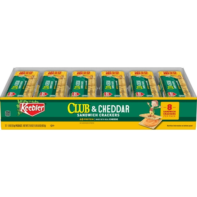 KEB CLUB N CHEDDAR CRACKERS 12CT