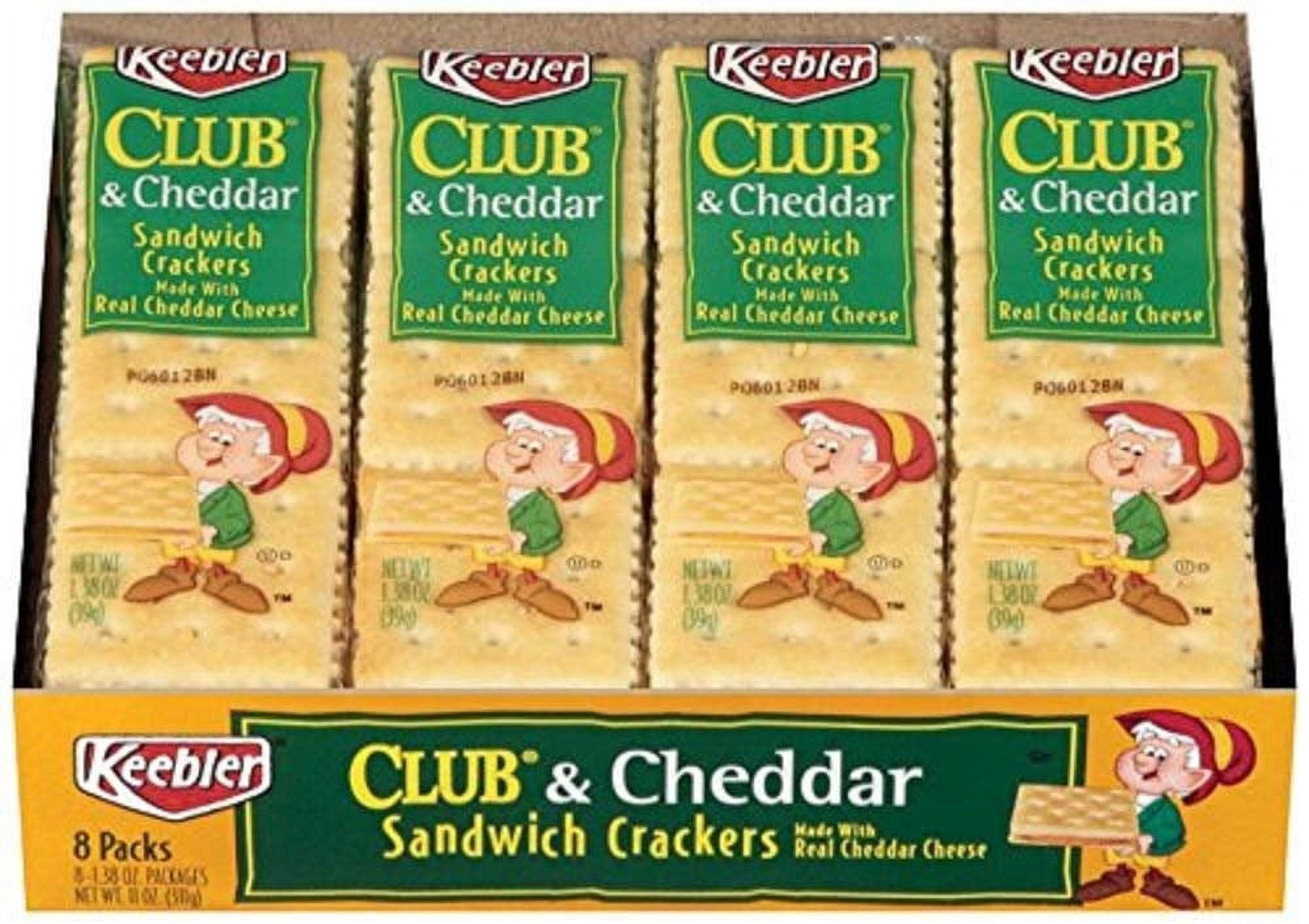 Keebler Cracker Sandwiches to Go - Club & Cheddar - 1.38 Ounce (Pack of 16)