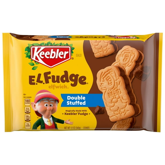 Keebler E.L. Fudge Double Stuffed Elfwich Cookies, 12oz
