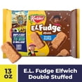thumbnail image 1 of Keebler E.L. Fudge Double Stuffed Elfwich Cookies, Sandwich Cookies Stuffed with Crème Filling, 13 oz, 1 of 1