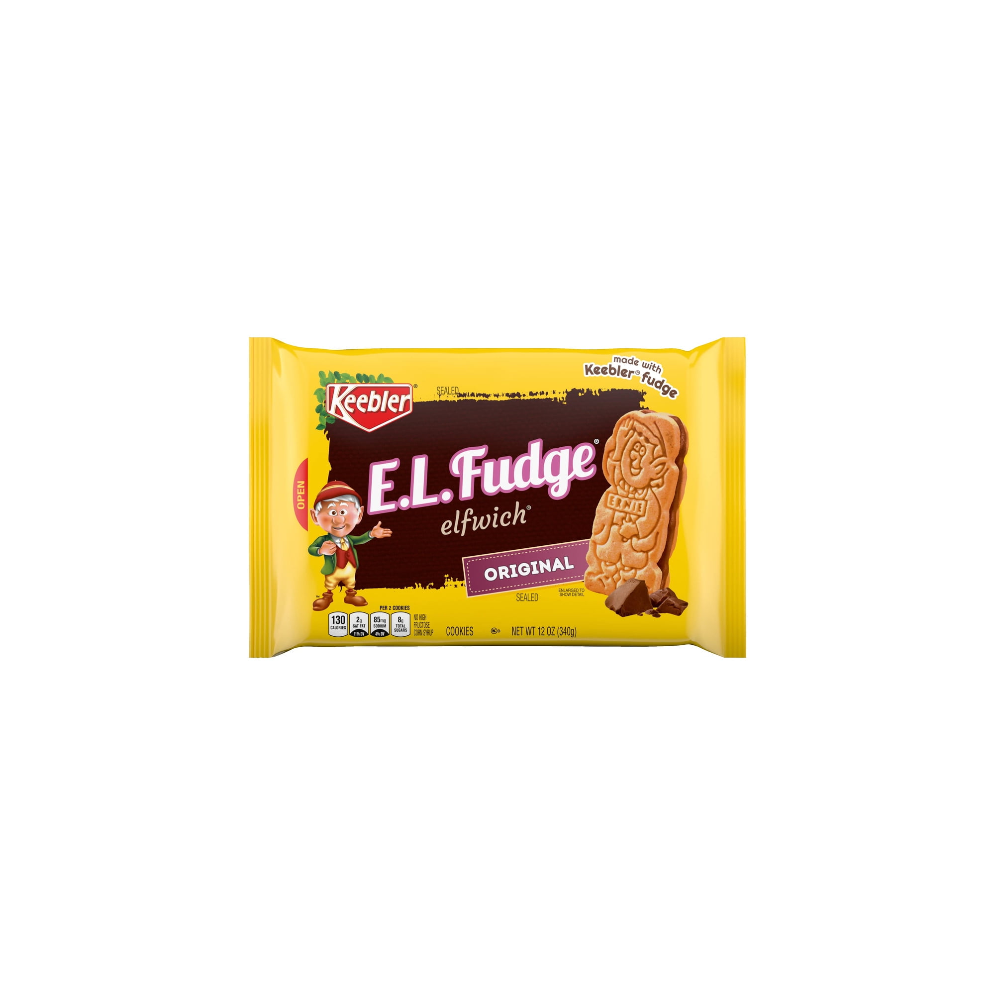 Keebler E.L. Fudge Elfwich Cookies Original Cookies 12 oz (Pack of 32)