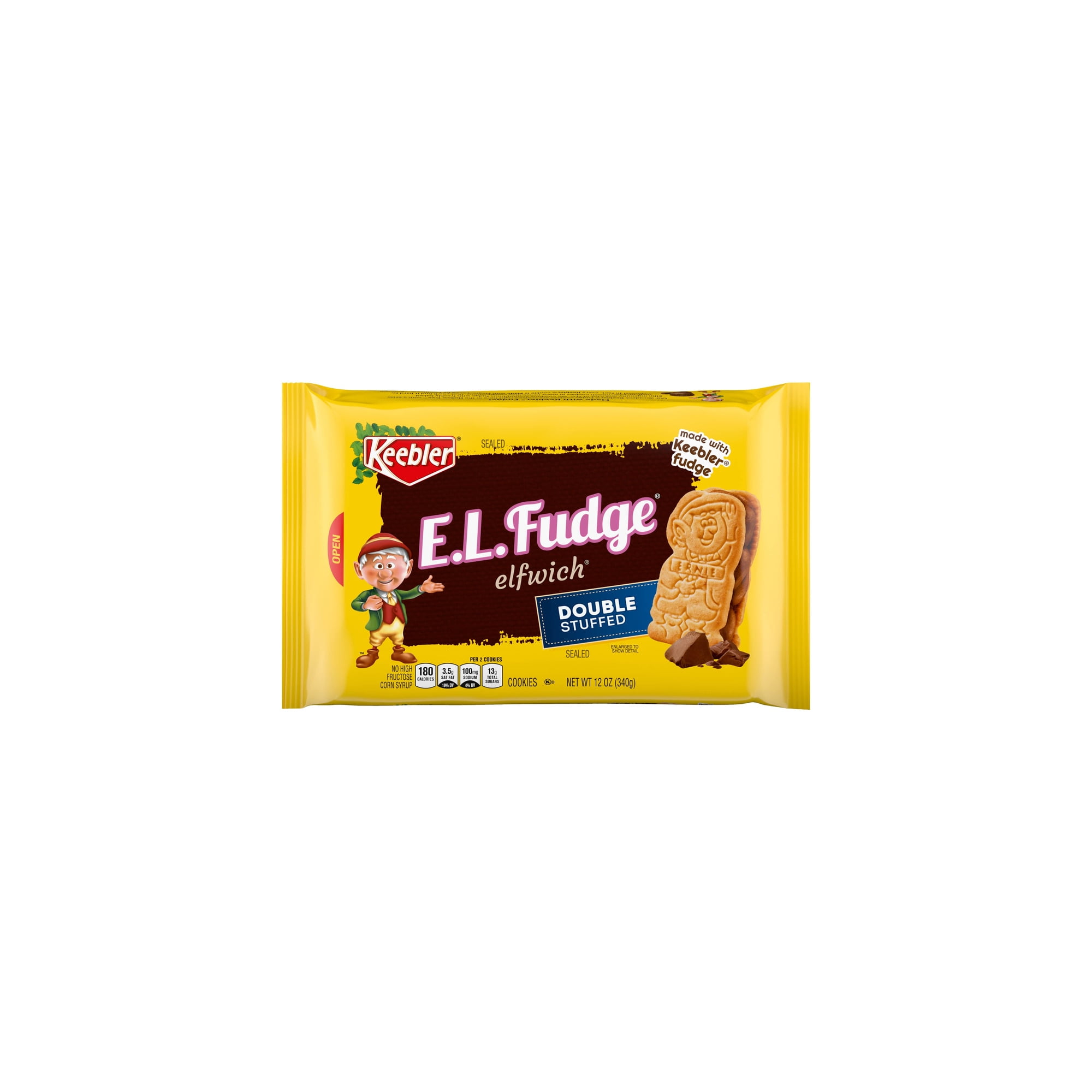 Keebler E.L. Fudge Elfwich Double Stuffed Cookies, 12 Oz. (Pack of 3
