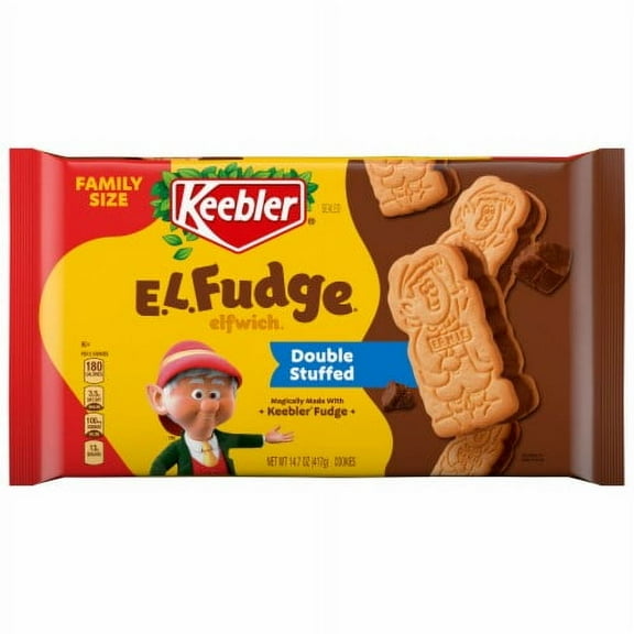 2X - Keebler E.L. Fudge Elfwich Double Stuffed Sandwich Cookies