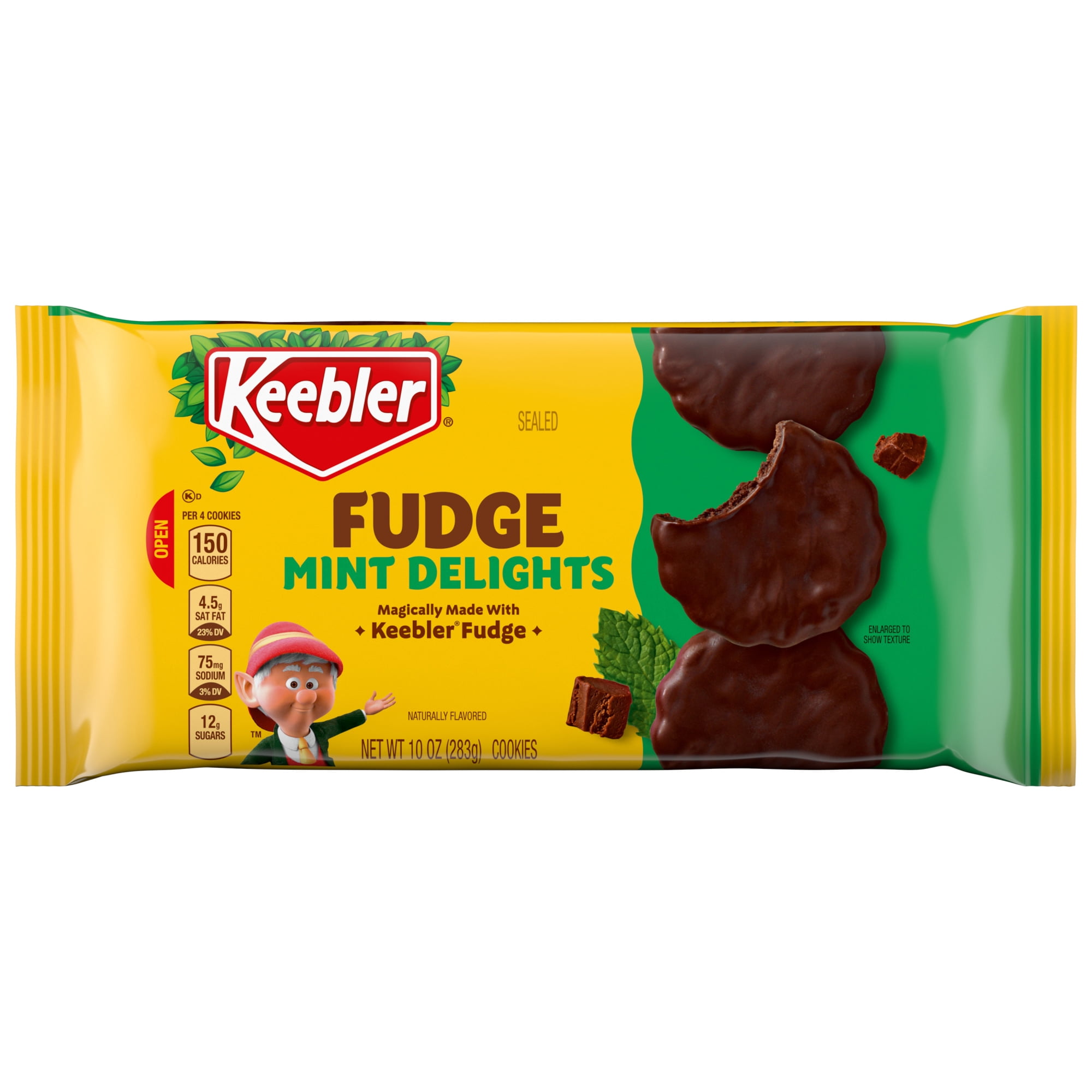 Keebler Fudge Mint Delights, Mint Cookies Dunked in Keebler Fudge, 10 oz