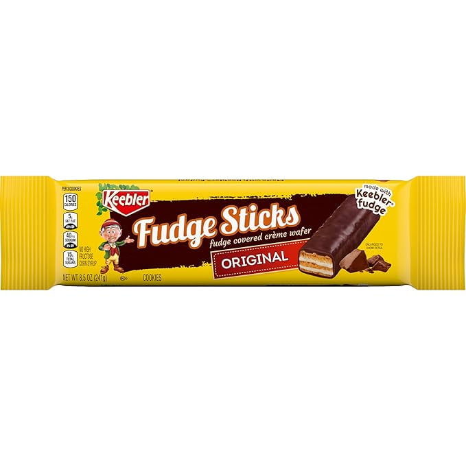 Keebler Fudge Sticks Cookies, Original, 8.5 Oz. (Pack Of 1) Packaging May Vary