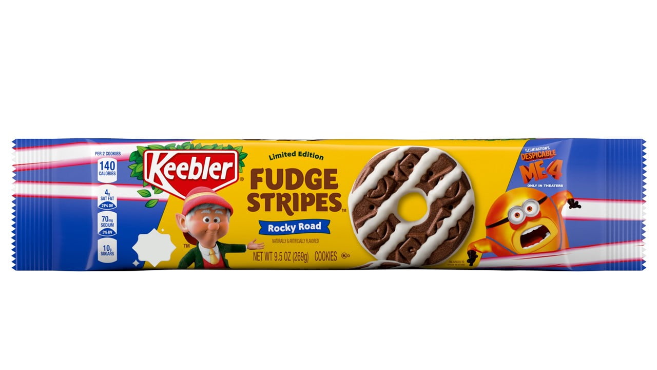 Keebler Fudge Stripes Chocolate Minions LTO 9.50 oz