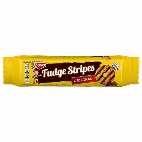 Keebler Fudge Stripes Cookies Original 11.5 oz (Pack of 10)