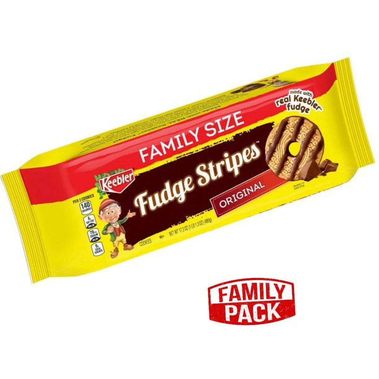 Keebler Fudge Stripes Family Size Cookies 17.3oz