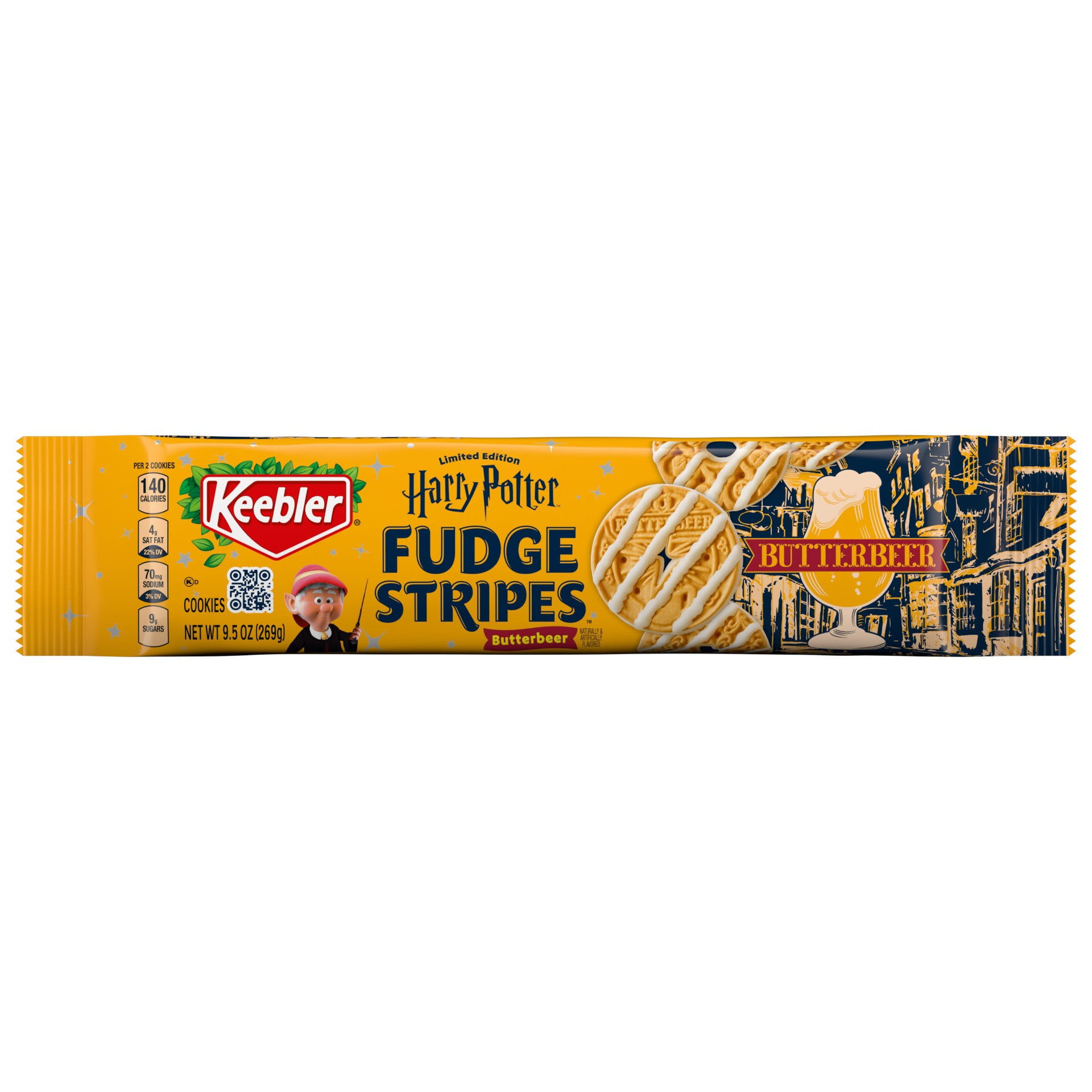 Keebler Fudge Stripes Harry Potter Butterbeer Limited-Edition Cookies, 9.50 oz