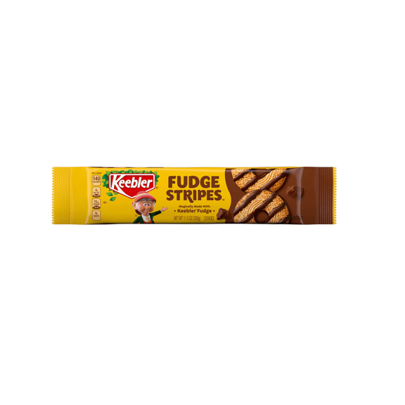 Keebler Fudge Stripes Original Shortbread Cookies Coated in Fudge 11.5 oz
