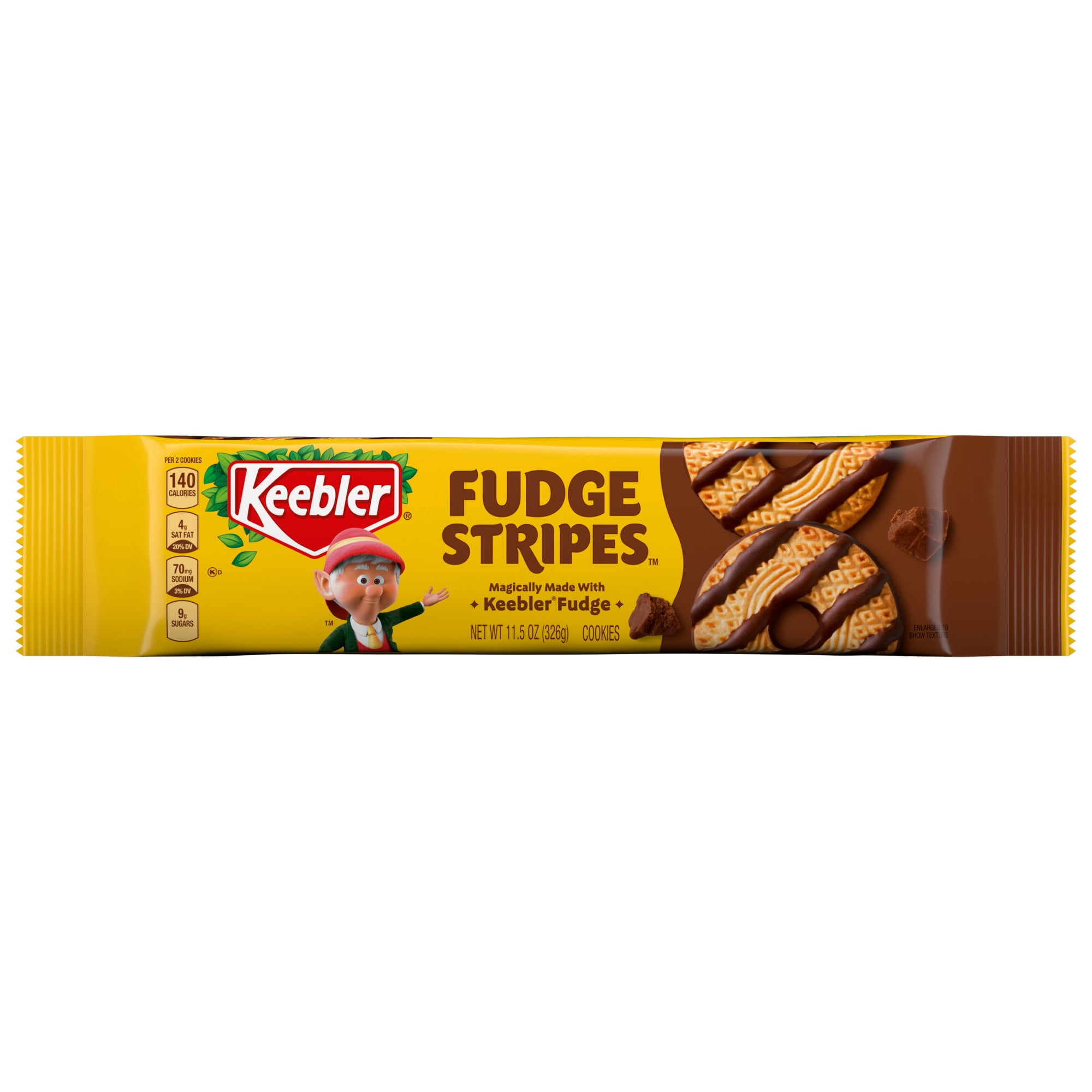 Keebler Snack Cookies - Original Fudge Stripes, 11.5oz Grocery Item