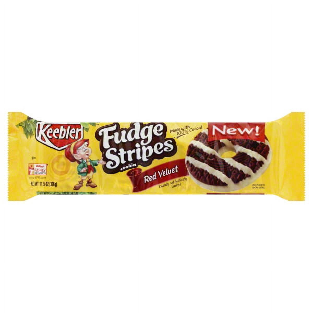 Keebler Fudge Stripes Red Velvet Cookies, 11.5 Oz.