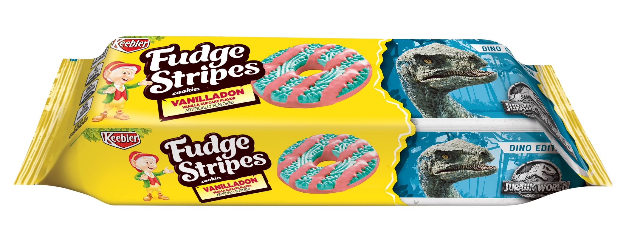 Keebler Fudge Stripes Vanilla Jurassic World Cupcake 11.5 oz.