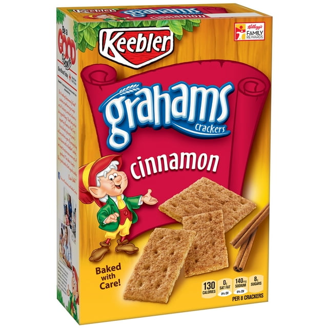 Keebler Grahams Cinnamon Cookie Crackers, 14 Oz.
