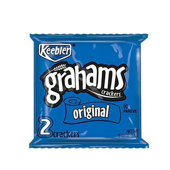 Keebler Grahams Crackers, Original, 0.49 oz Pouch(Pack of 200)