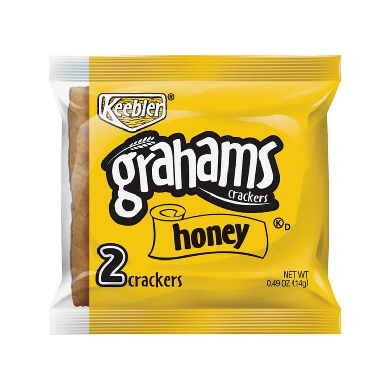 Honey Grahams Crackers, 0.49 oz Bag, 200/Carton Honey Grahams Crackers, 0.49 oz Bag, 200/Carton