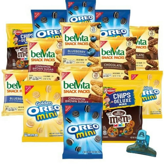 Keebler Nabisco cookie variety pack Chip Cookies individually Wrapped Sweet Treats. Assorted