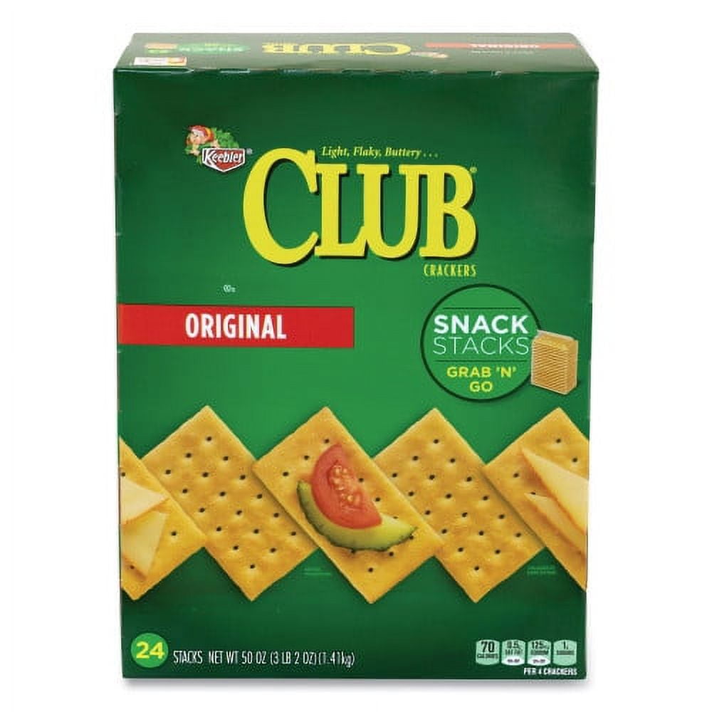 Original Club Crackers Snack Stacks, 50 oz Box, Ships in 1-3 Business Days Original Club Crackers Snack Stacks, 50 oz Box, Ships in 1-3 Business Days