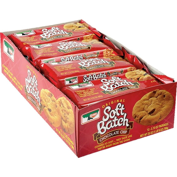 Keebler Original Soft Batch Cookies, Chocolate Chip, 2.12 oz, 12 ct