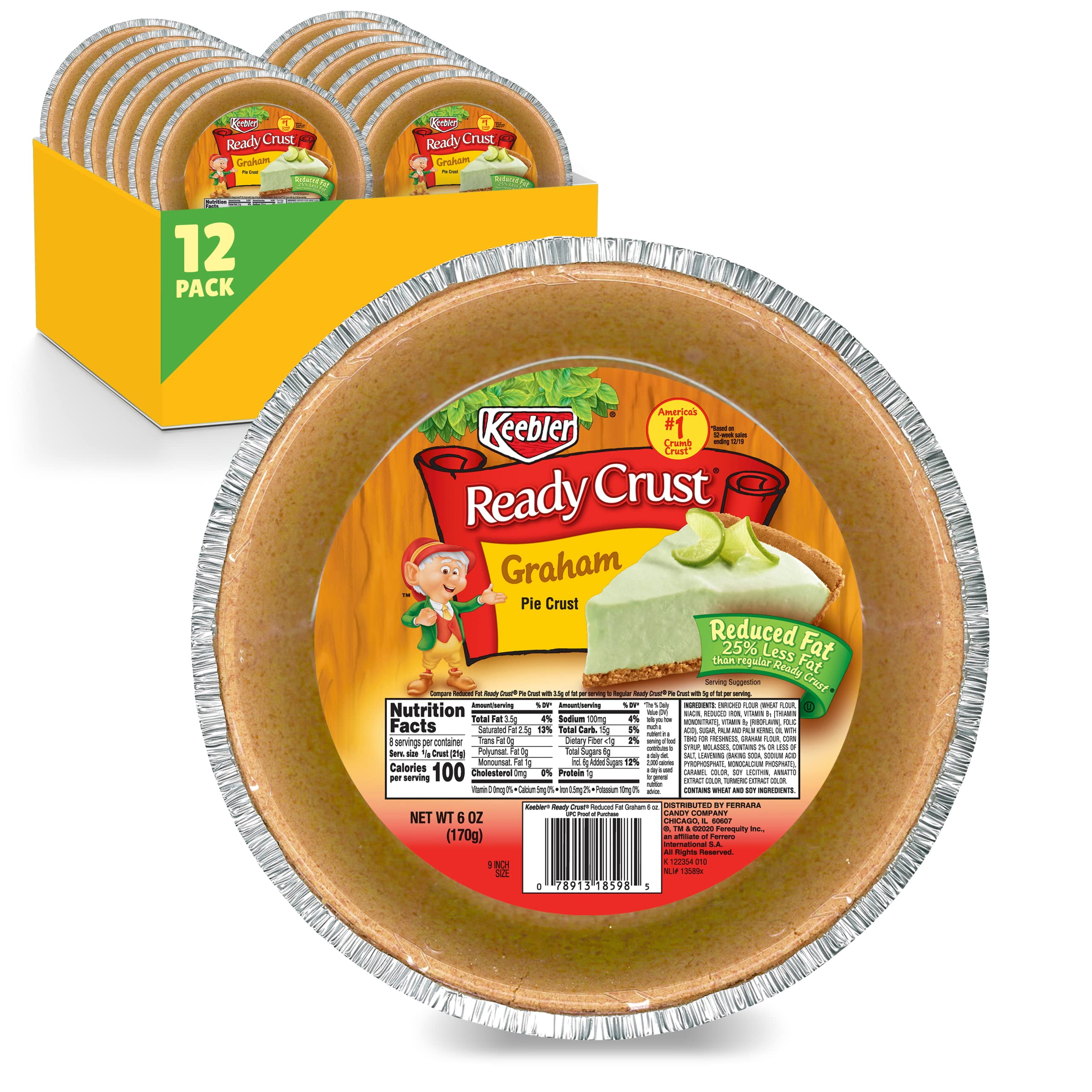 Keebler Ready Crust , 6 Ounce (Pack Of 12)