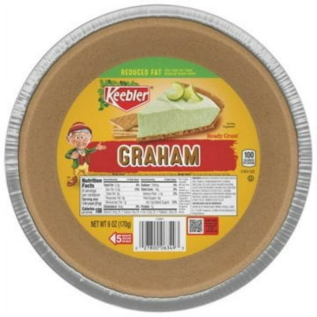 Keebler Reduced Fat 9" Graham Cracker Pie Crust, 6 oz