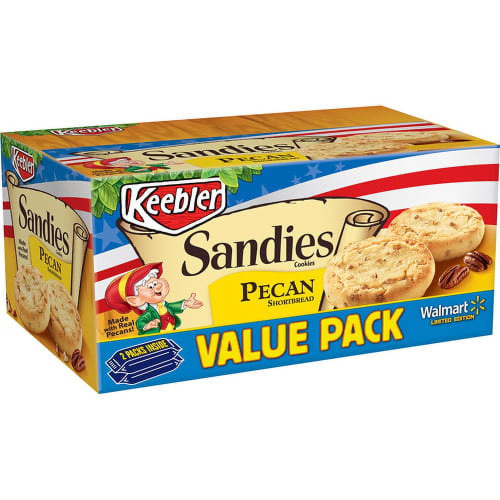 Keebler Sandies Pecan Shortbread Cookies Value Pack, 26 Oz - Walmart.com