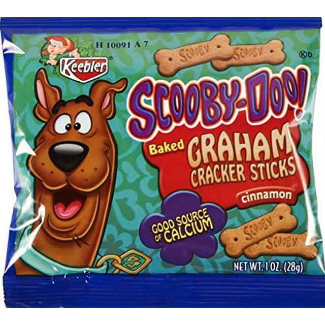 Keebler ScoobyDoo Scooby Snack Graham Cracker Cookies, 1 Ounce Bags (Set of 20)