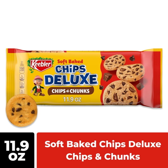 Keebler Soft Baked Chips Deluxe Chocolate Cookies, 11.9 oz