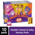 thumbnail image 1 of Keebler Sweet & Salty Variety Pack, 10-Count Box, Mother’s Circus, Keebler Fudge Stripes, and Utz Cheese Balls, 10 oz, 1 of 2