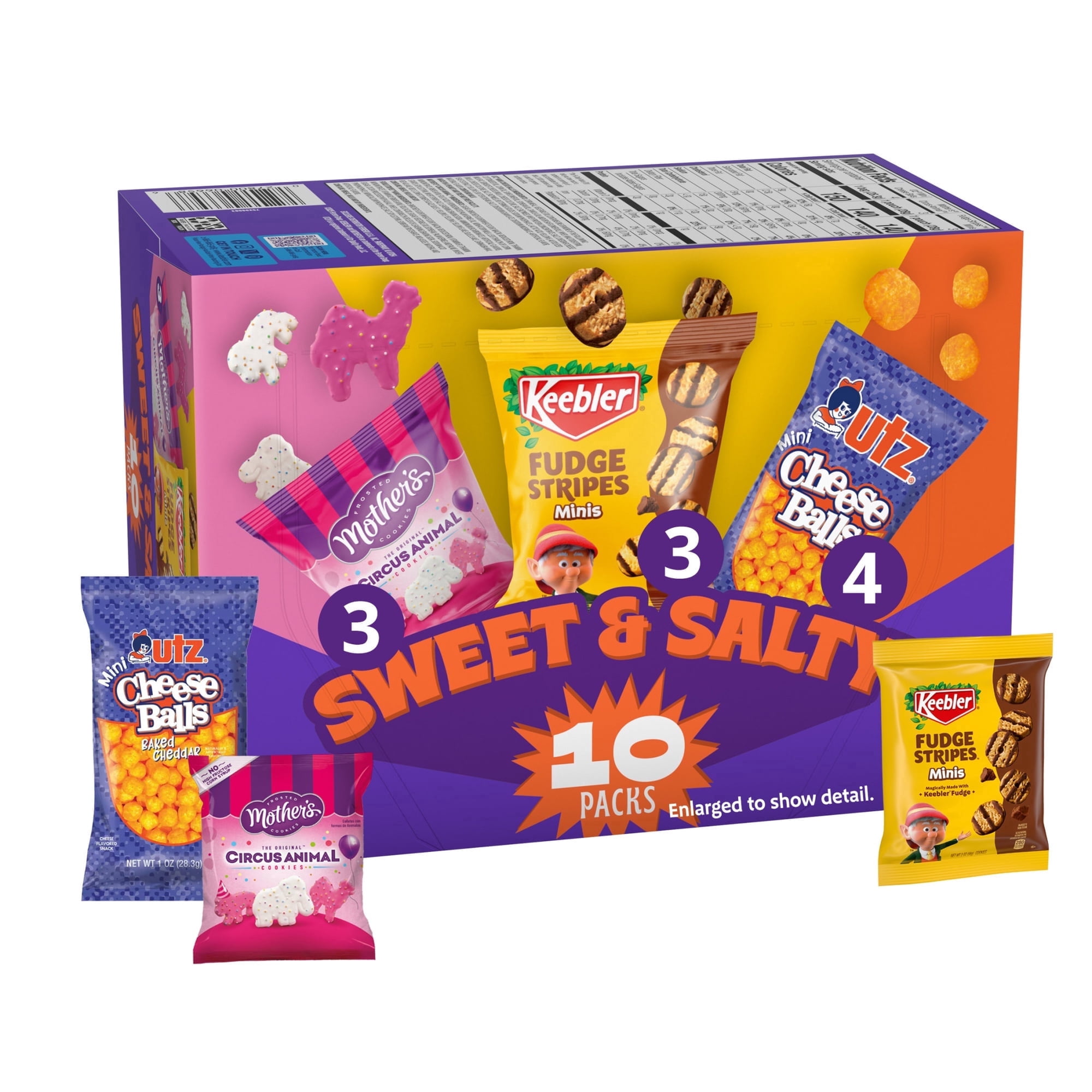Keebler Sweet & Salty Variety Pack, 10-Count Box, Mother’s Circus ...