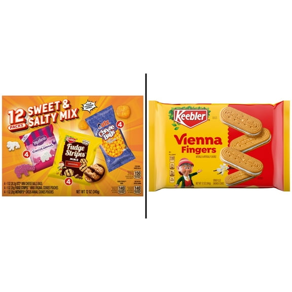 Keebler Sweet & Salty Variety Pack 12.01 oz & Keebler Vienna Fingers 12.25 oz