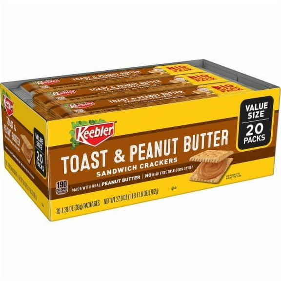 Keebler Toast & Peanut Butter Sandwich Crackers
