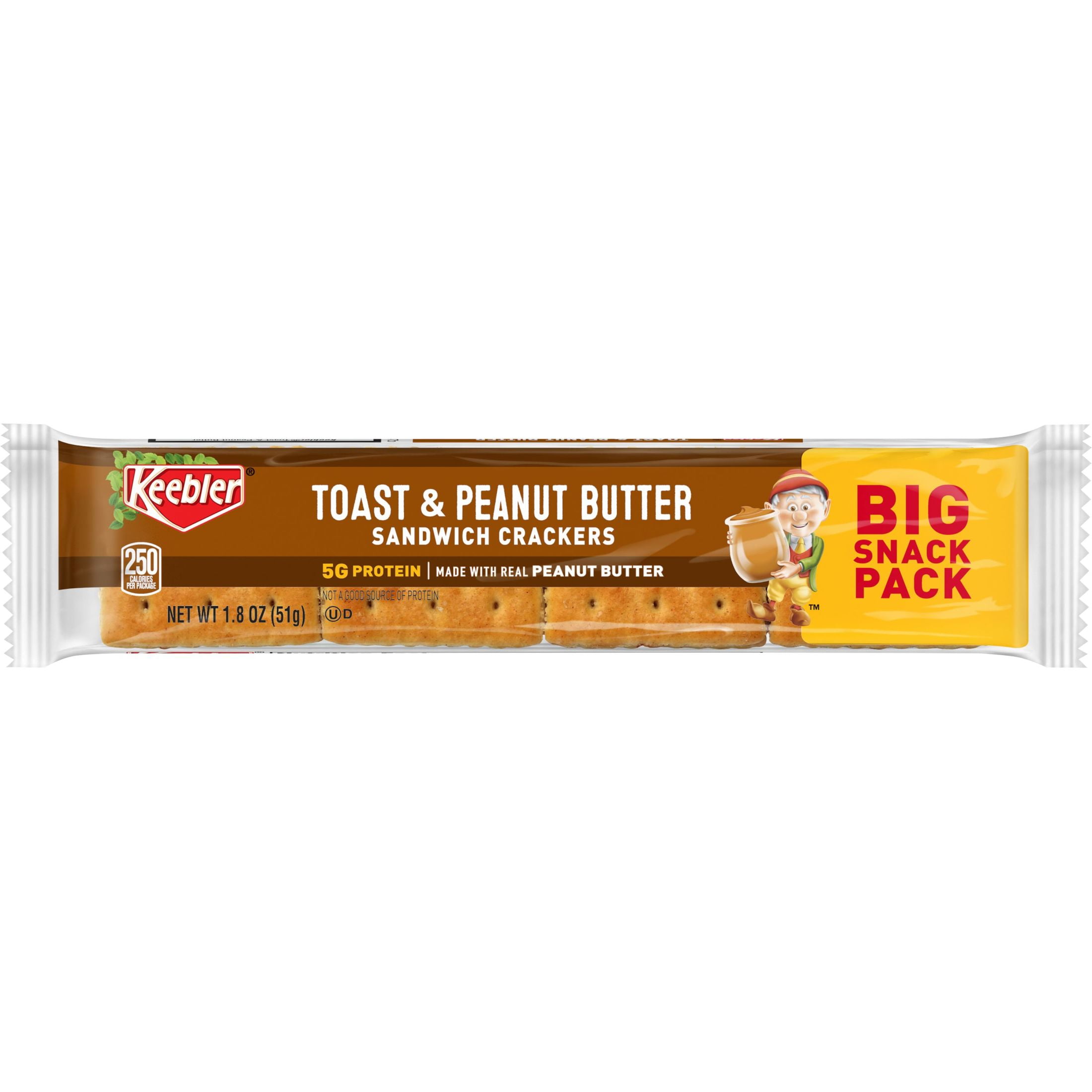 Keebler Toast and Peanut Butter Sandwich Crackers, 1.8 oz
