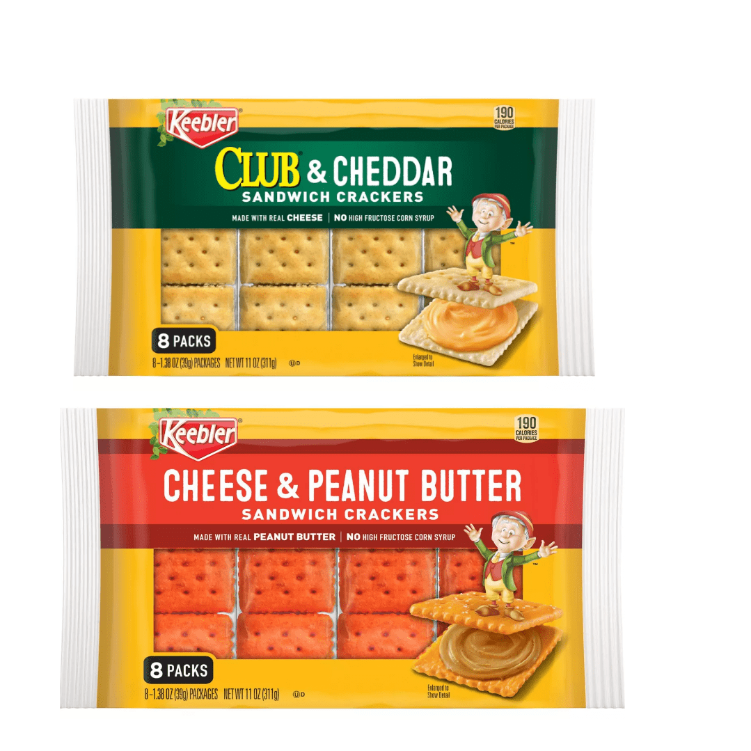 Keebler Toast and Peanut Butter Sandwich Crackers, 11 oz&Keebler Club