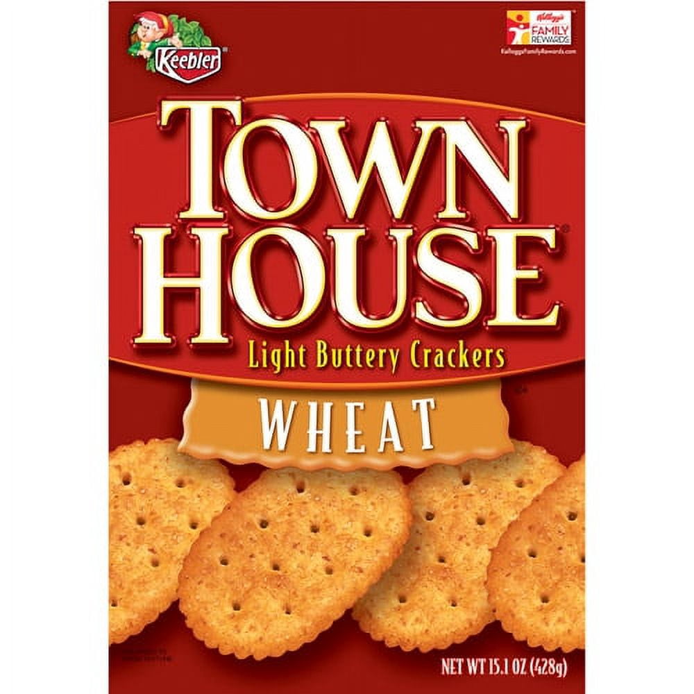Keebler Town House Light Buttery Wheat Crackers, 15.1 oz