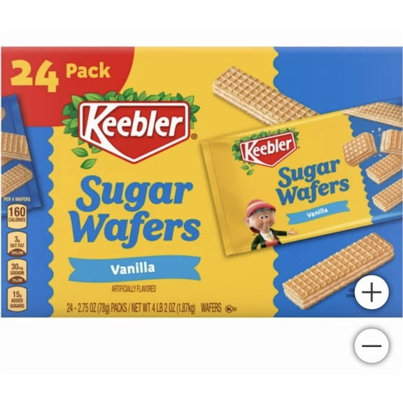 Keebler Vanilla Sugar Wafers , 2.75 oz - 24 Pack