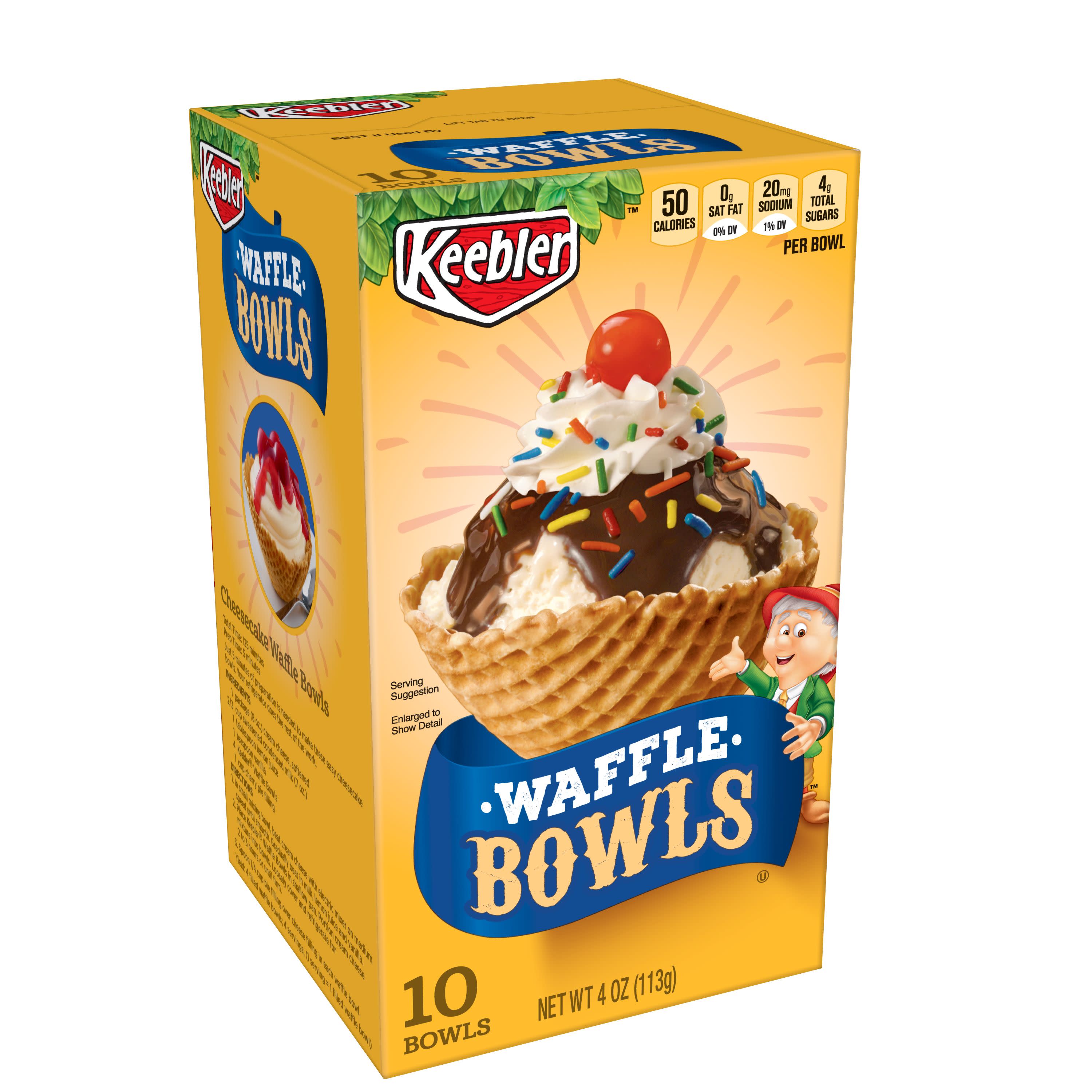 Keebler Waffle Bowls, 3 Oz., 10 Count - image 1 of 7